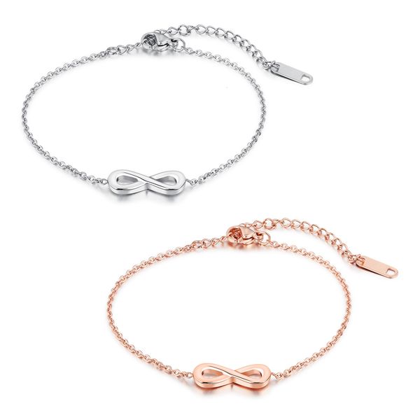 

8 words simple titanium steel plated rose gold bracelet, Golden;silver