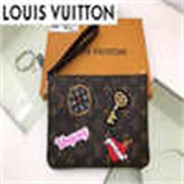 

brand designer holders luxury sco1 clutches m63447 leather cases compact long card wallets chain purse wallet pouches key, Black;red