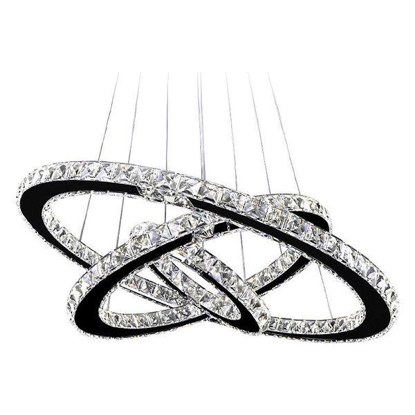 

pendant lamps circle modern led chandeliers lights for living room fixtures restaurant hanging with remote lighting lustres