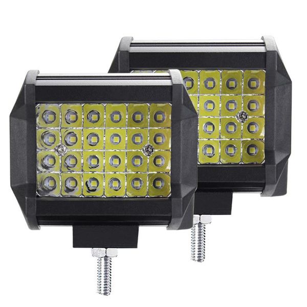 

car headlights led work light 4 inch row 72w spotlight strip