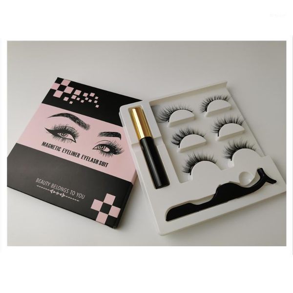 

magnetic eyelashes handmade 3d/6d lashes natural false magnet with gift box1