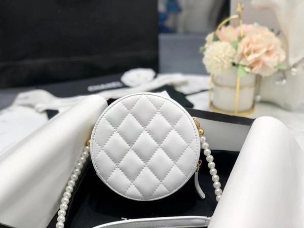 

evening bags 2021 high-end luxury portable round ladies bag leather fashion messenger