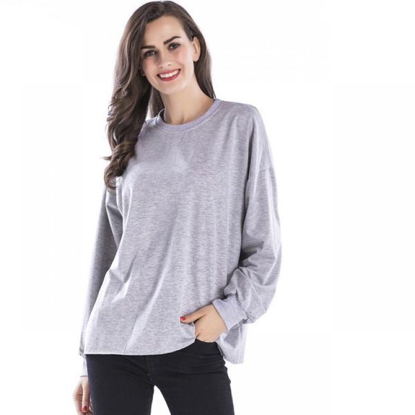 

women's hoodies & sweatshirts windproof women 2021 fashion mid-long style loose printed letters solid grey womens autumn, Black