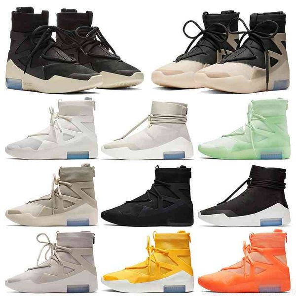 

basketball shoes professional fear of god 1 trainers men boots triple black string the question amarillo frosted spruce grey sail orange