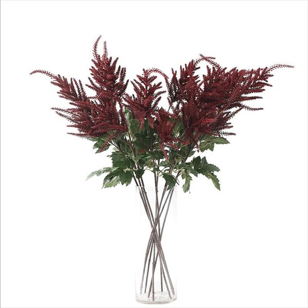 

decorative flowers & wreaths astilbe fake flower simulation arrangement dried bouquet decoration plastic living room table setting