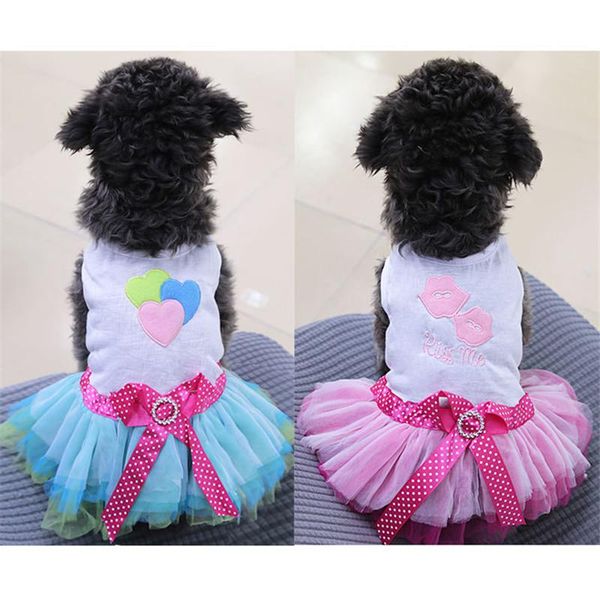 

dog apparel clothes for small dogs dress sweety princess spring summer puppy lace chihuahua mascotas roupa
