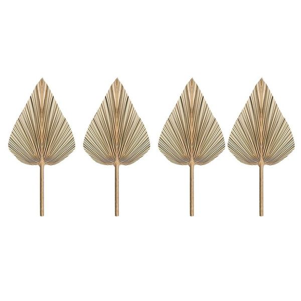 

decorative flowers & wreaths 4pcs dried palm leaves fans bohemian spears artificial plants tropical
