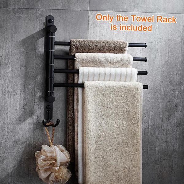 

towel racks bar hanger wall mount swivel rack for bathroom modern simple rustproof kitchen stainless steel space saving heavy duty