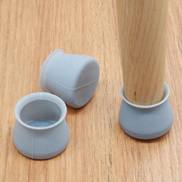 

chair covers 4 pcs silicone table leg mat cap floor protector furniture feet cover bottom pads