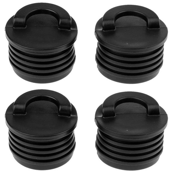 

pieces black kayak scupper plugs bungs drain hole replacement accessories marine rafting plug rafts/inflatable boats