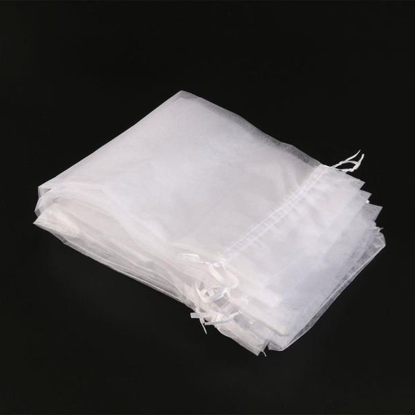 

gift wrap 10pcs sheer organza bottle cover bags (white)