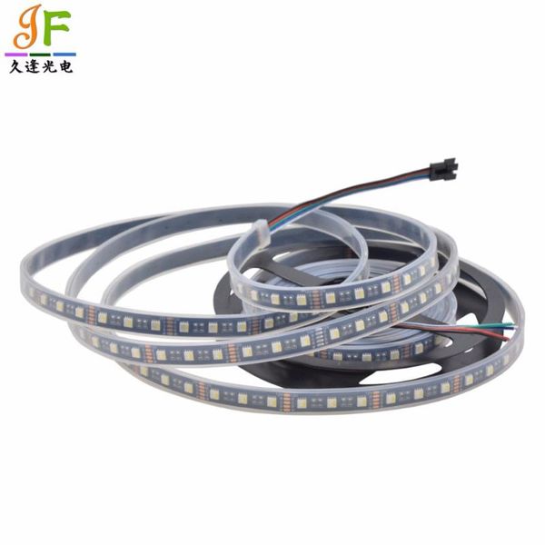

strips 50m 4 in 1 rgbw flexible led strip smd rgb+warm/cool white black/white pcb color chip 60led/m ip67 dc12v/24v
