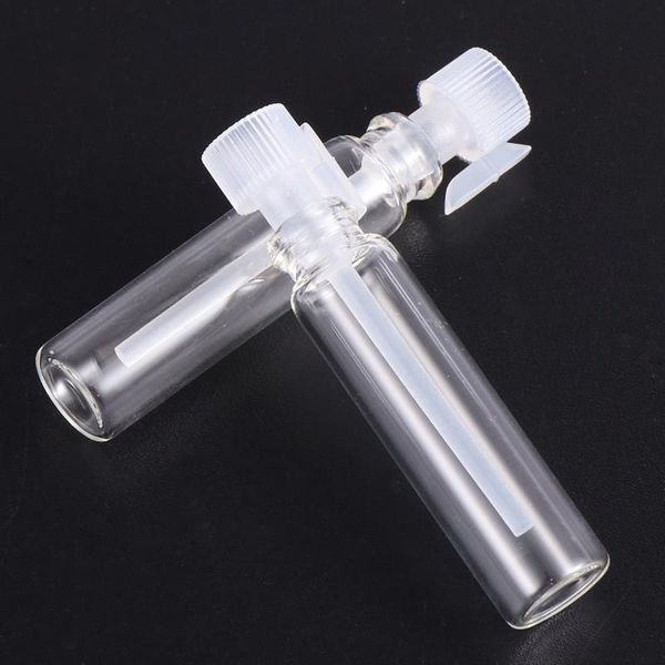 

storage bottles & jars 100pcs dropper perfume refillable empty glass containers (1ml transparent dropper)