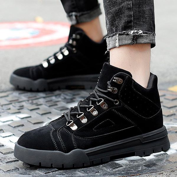 

boots 2021 black western home zapatos sport para long sneaker coturno informales mens winter work sapatos boty spring