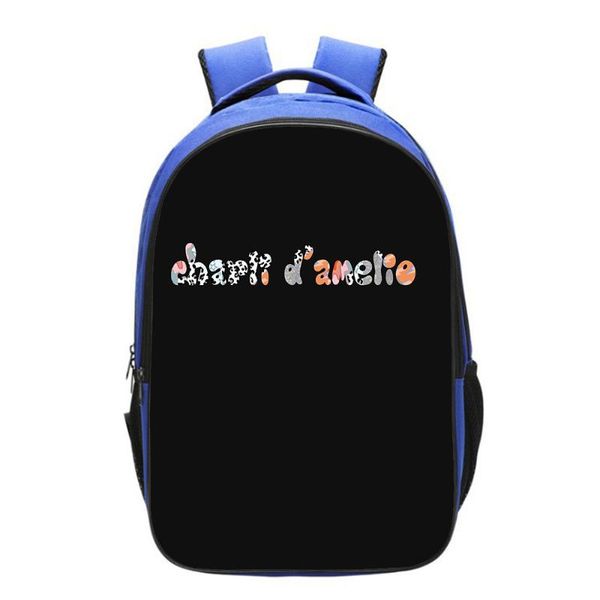 

backpack charli damelio children bag casual blue backpacks ice coffee splatter printing teenager cartoon school bags