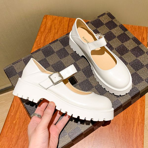 

new black platform mary janes shoes thick bottom womens loafers 2022 spring pumps footwear designer heels sneakers party ladies