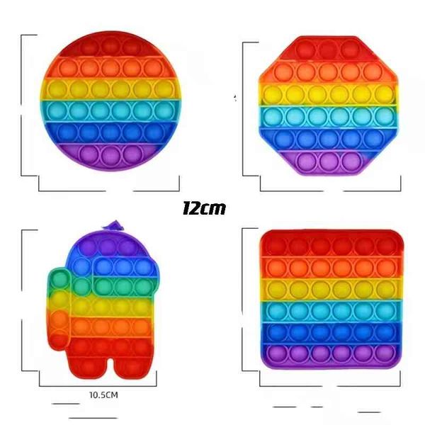 

mouse killing pioneer rainbow music deskdecompression toy push pop it gadget