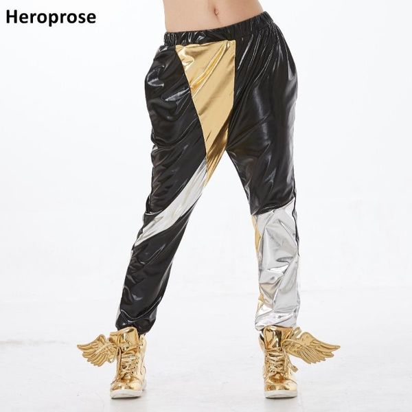 

trousers kids brand spring summer fashion sweatpants costumes wear patchwork panelled jazz harem hip hop dance pants, Blue