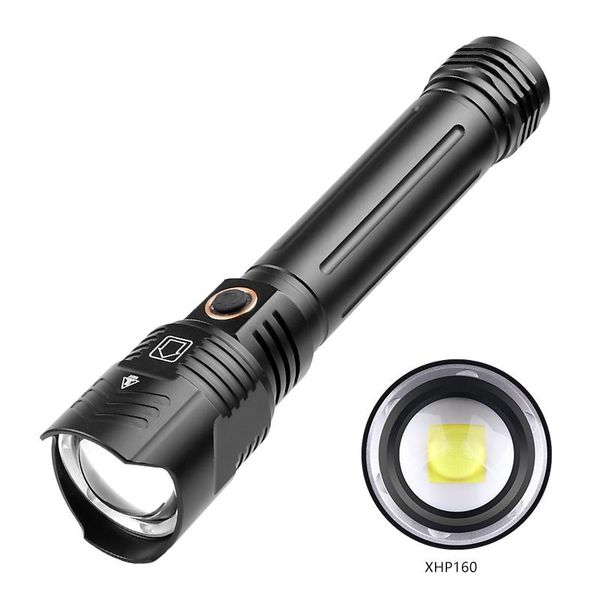 

flashlights torches xhp160 zoom with hand rope (with type-c cable)