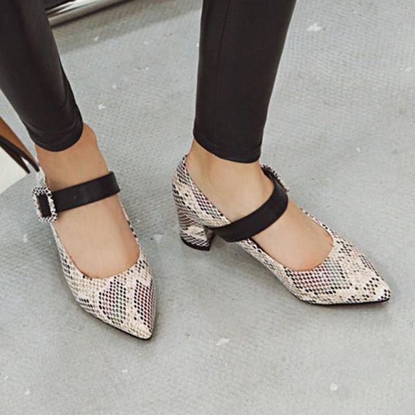 

sandals sagace shoes woman fashion shallow square buckle pointed toe stone pattern work single high heel feb13 tf0n, Black