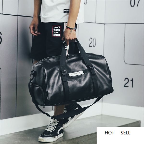 

gym bag leather women fitness shoe compartment men duffle shoulder bags waterproof travel training large sport handbag