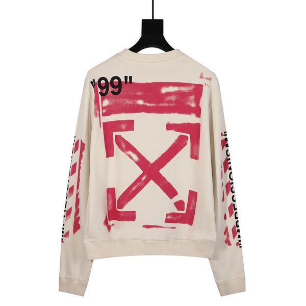

correct version of ow19ss pink graffiti arrow 99 set round neck sweater, Black