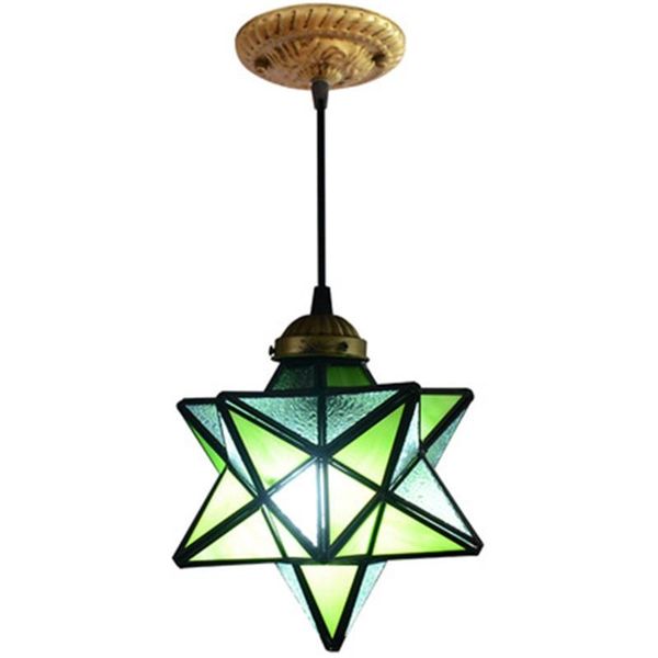 

pendant lamps european simple bedroom lamp creativity star chandelier living room dining coffee bar led bulbs modern