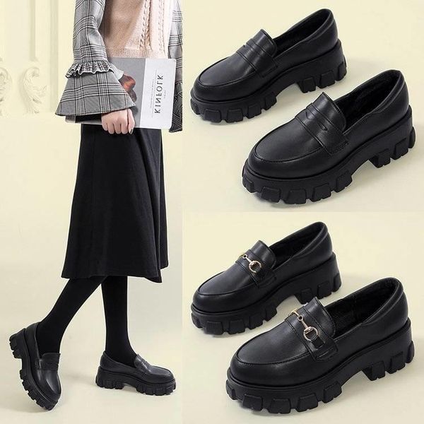 

dress shoes women leather chaussure femme zapatos mujer, Black