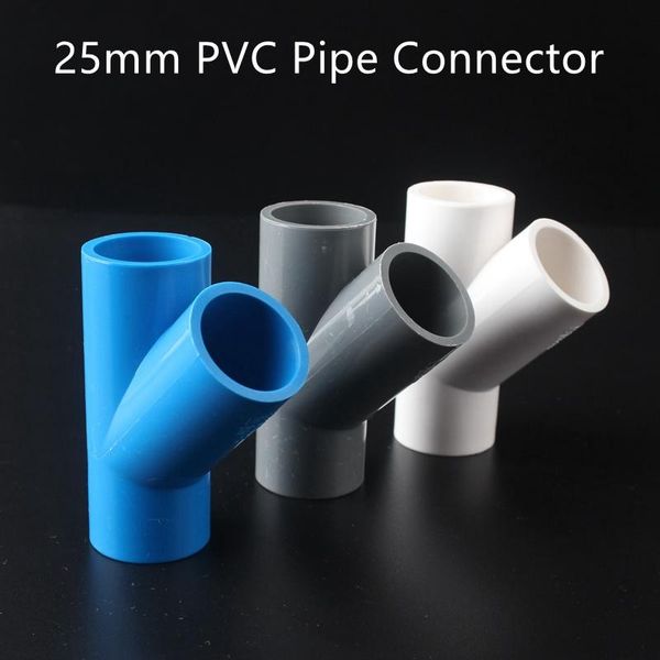 

watering equipments 25mm pvc pipe tee fitting garden aquarium plastic water hose joint accessoires plumbing greenhouses tube quick connector