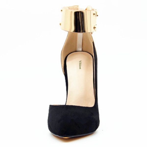 

sandals olomm fashionable female summer bombs stiletto pumps nice toe pointing elegant black party shoes size eua 4-.5 enn9