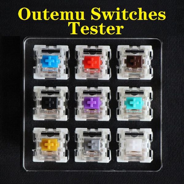 

computer cables & connectors outemu switches tester for mechanical keyboard blue red brown black purple green gold silver silent white axis