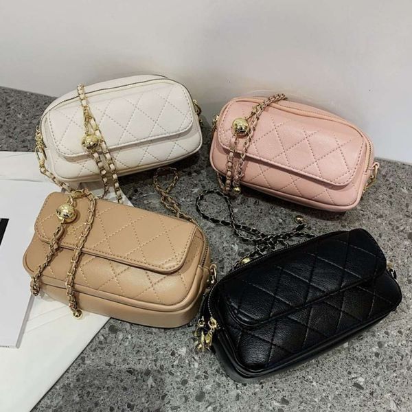 

designer dinner bagleisure small bag female 2021 fashion versatile lingge embroidered thread korean single shoulder messenger chain