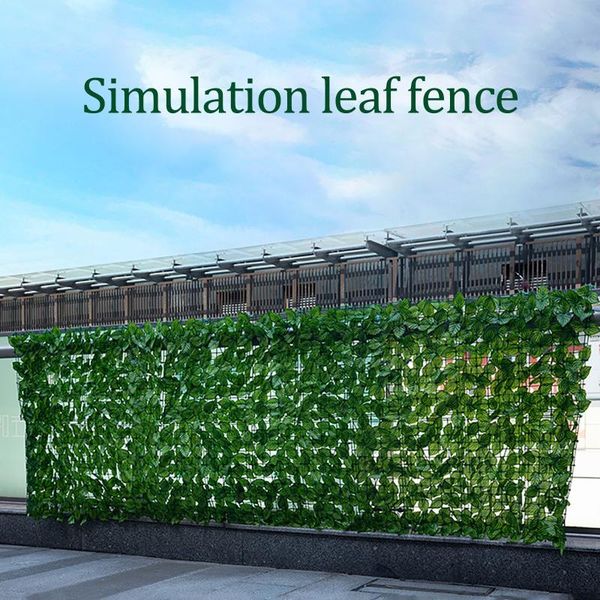 

decorative flowers & wreaths artificial leaf privacy fence roll wall landscaping screen outdoor garden decoration backyard d7