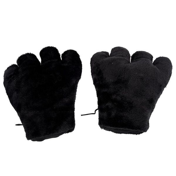 

hats, scarves & gloves sets 2 x black cat foot plush party cosplay, Blue;gray
