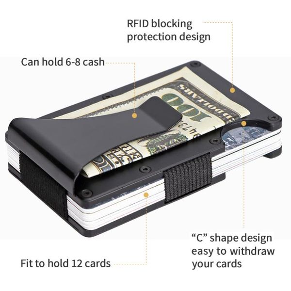 

card holders teemzone women men with rfid anti-theft wallet integration design female and male money purse k395, Brown;gray