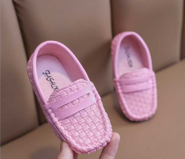 

spring autumn baby moccasin solid color children's casual shoes toddler boys loafers girls flats athletic & outdoor, Black