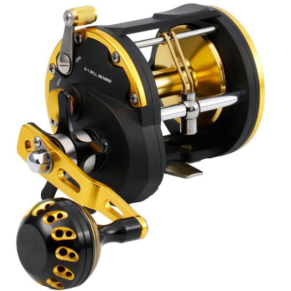 

baitcasting reels sougayilang 6+1bb strong trolling fishing reel right hand casting sea drum boat tackle