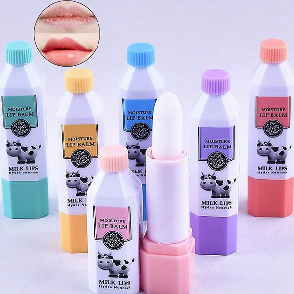 

lip balm milk moisturizing protector lipstick moisture long lasting nourish protect lips labial women girls