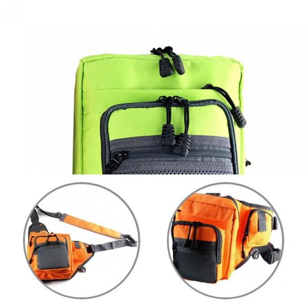 

fishing accessories lightweight versatile water resistant sling pack bag easily carry square for adult