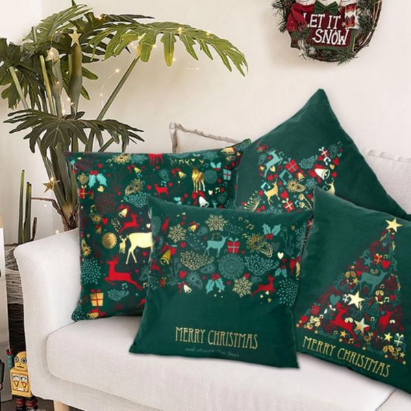 

pillow case merry christmas xmas decoration for home ornament