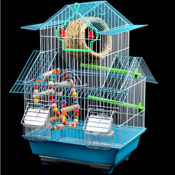 

bird cage tiger skin parrot thrush of big villa cages for iron culture parrots birdhouse large decoration