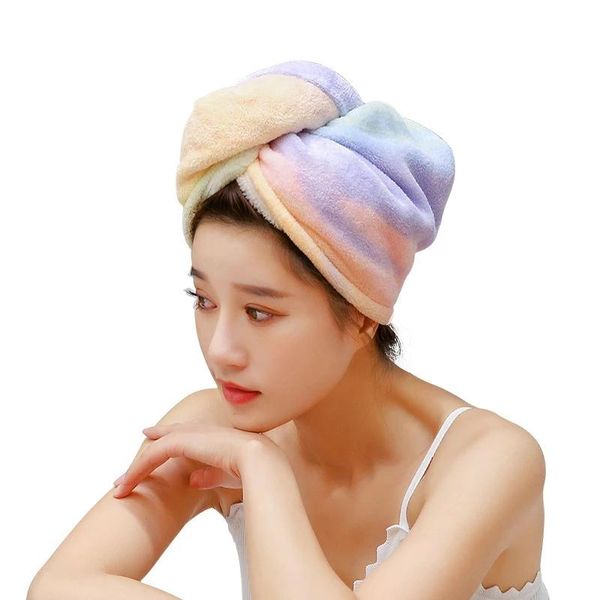 

towel women microfiber hair bath towels for adults home terry bathroom turban drying serviette de douche