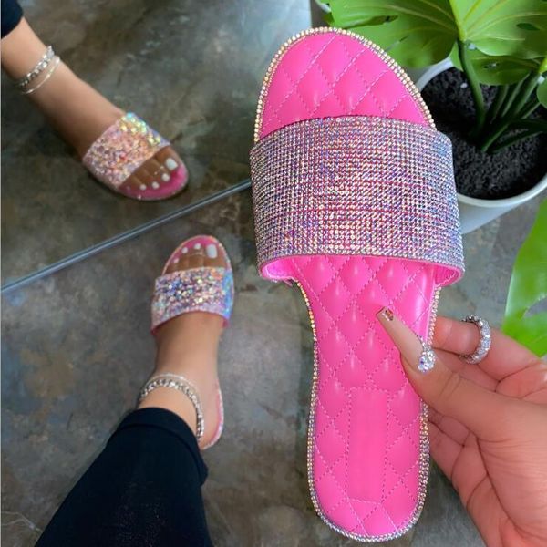 

spring/summer candy color flat outdoor beach slippers diamond-shaped leather comfort platform sandals for woman, Black