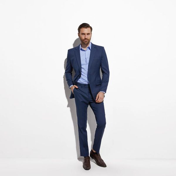 

men's suits & blazers 2021 tailor-made gorgeous fashion slim blue custom wedding for men suit made style business, White;black