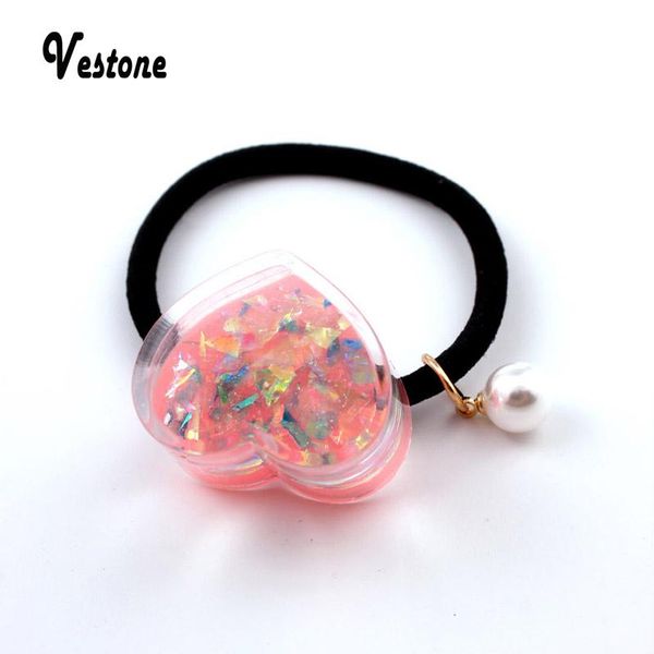 

hair clips & barrettes style headband small fresh sequins ring / resin round personality rope rubber band accessorie-colorful love, Golden;silver