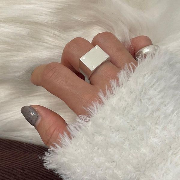 

wedding rings square wide edition ring niche design matte, Slivery;golden