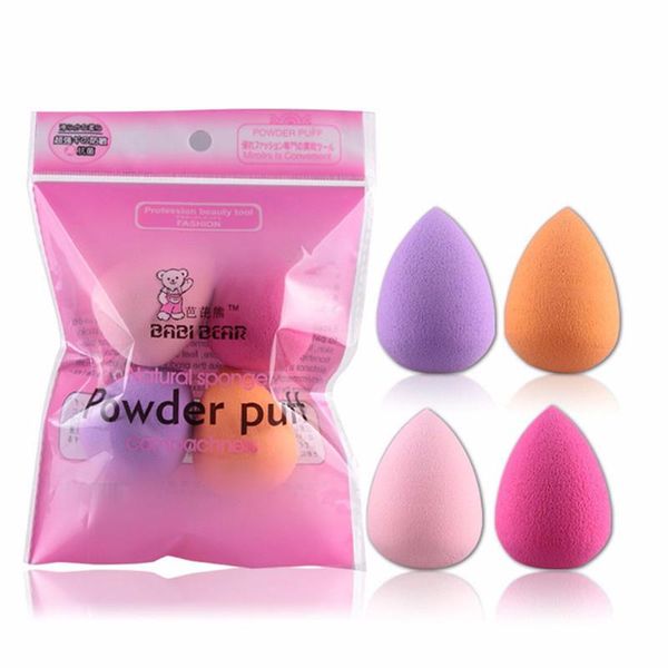 

sponges, applicators & cotton makeup sponge 4pcs/pack beauty foundation buffer puff set dry and wet powder for face liquid cream