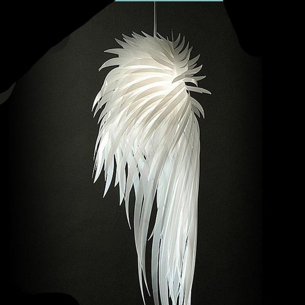 

pendant lamps modern feather chandelier dining room bedroom el decoration engineering angel wings cd50 w07