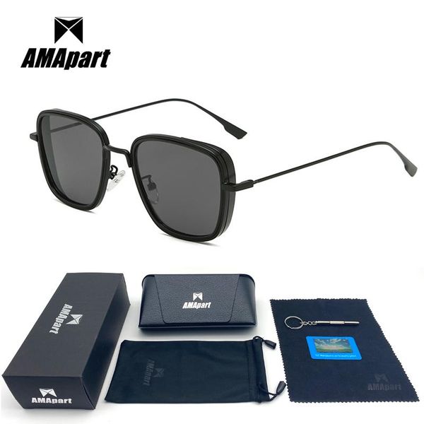 

sunglasses amapart polarized for men women driving fishing sports outdoors uv400 protection anti-glare, White;black