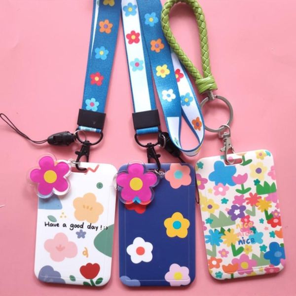 

card holders women business holder cartoon cute retractable bank id badge child bus cover case, Brown;gray